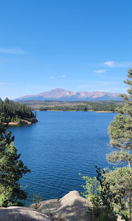 Beautiful mountain and lake views in Colorado.