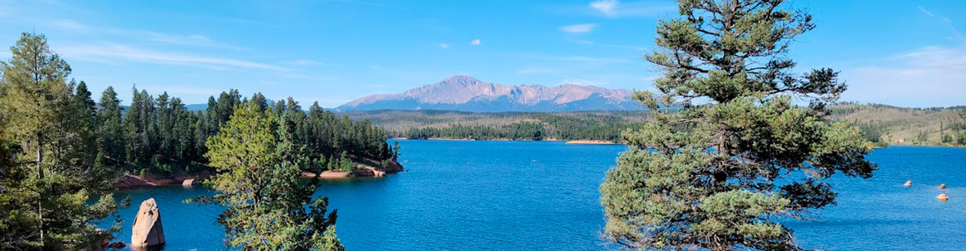 Beautiful mountain and lake views in Colorado.