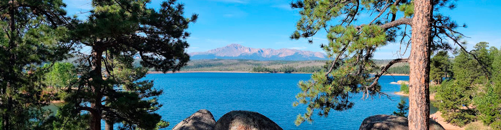 Beautiful mountain and lake views in Colorado.